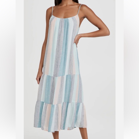 Rails Dresses & Skirts - NWOT  RAILS Adora Sleeveless Linen Blend Midi Dress in Highland Stripe